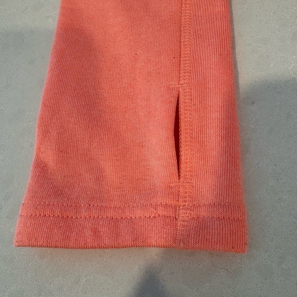 Adidas Women's Response Icon Hooded Sweatshirt Coral with White Stripes Size L - Picture 6 of 12